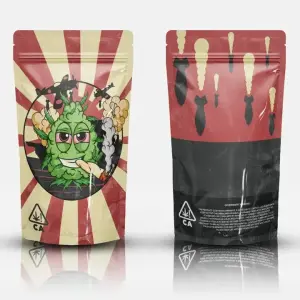 Custom smell proof mylar bags for food and cannabis packaging