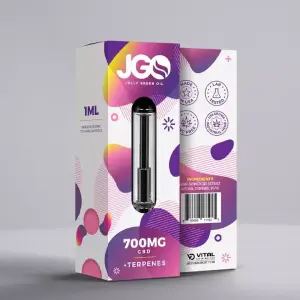 Vape cartridge packaging boxes with compact design